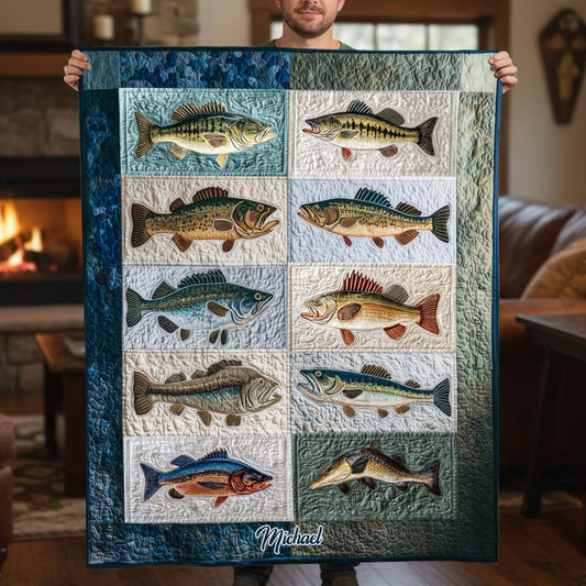 Love Fishing - Personalized Fishing Blanket