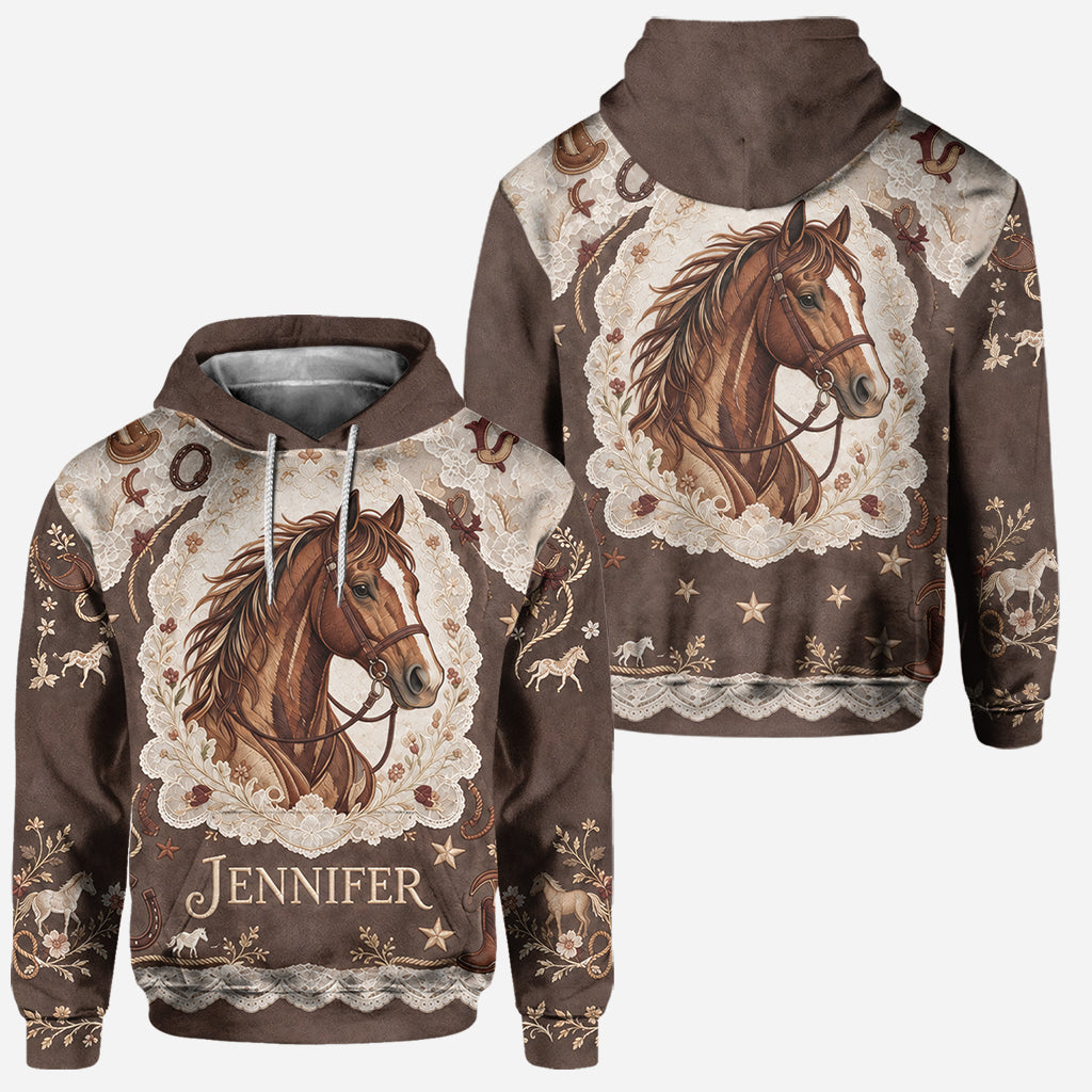 Beautiful Horse - Personalized Horse Hoodie and Leggings