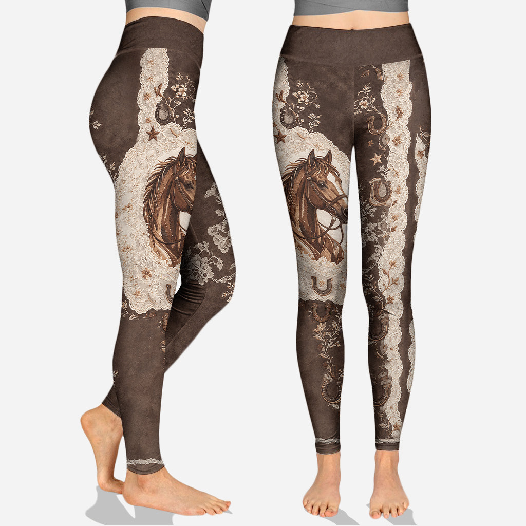 Beautiful Horse - Personalized Horse Hoodie and Leggings