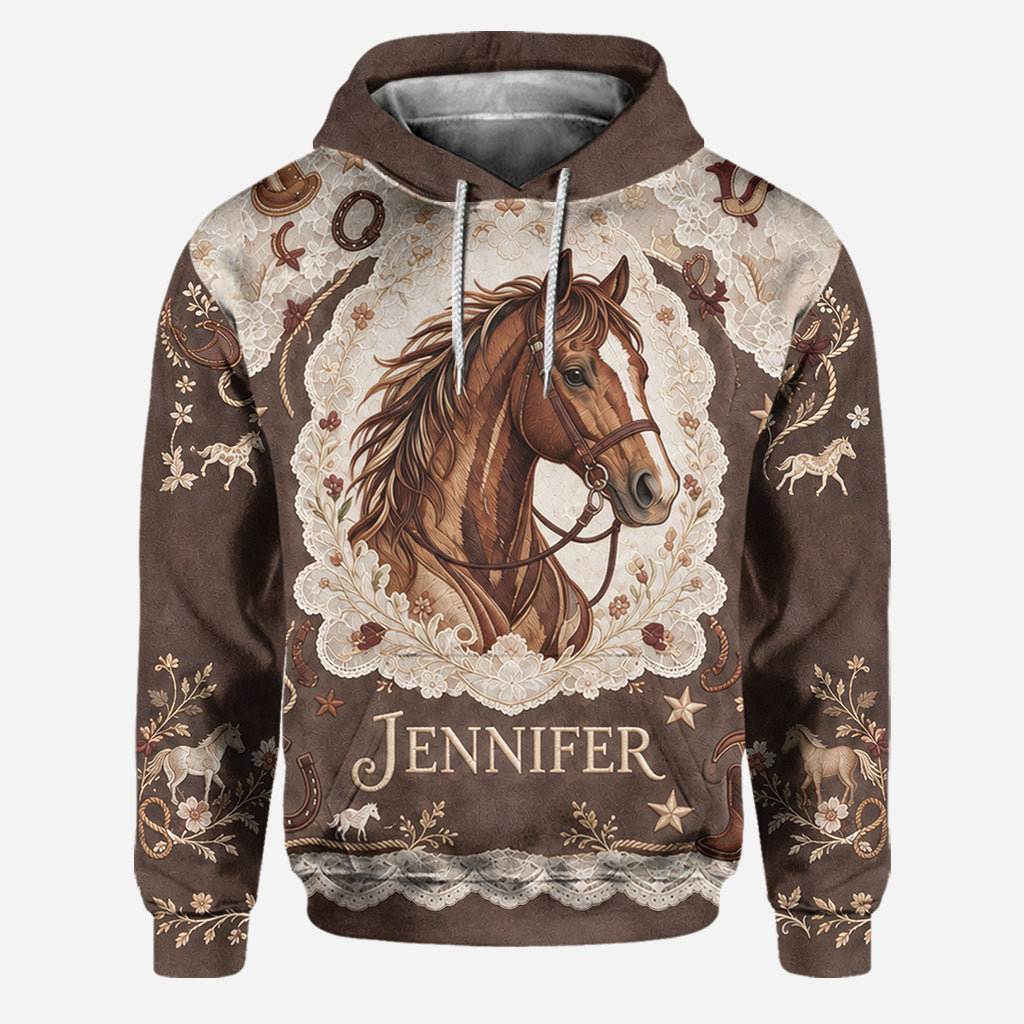 Beautiful Horse - Personalized Horse Hoodie and Leggings
