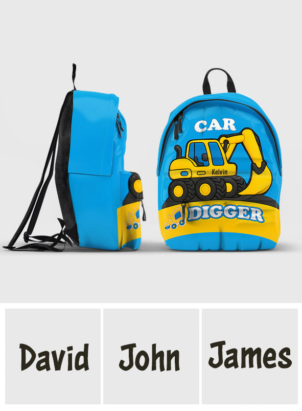 Excavator Cute Children's Gift - Personalized Kid Backpack