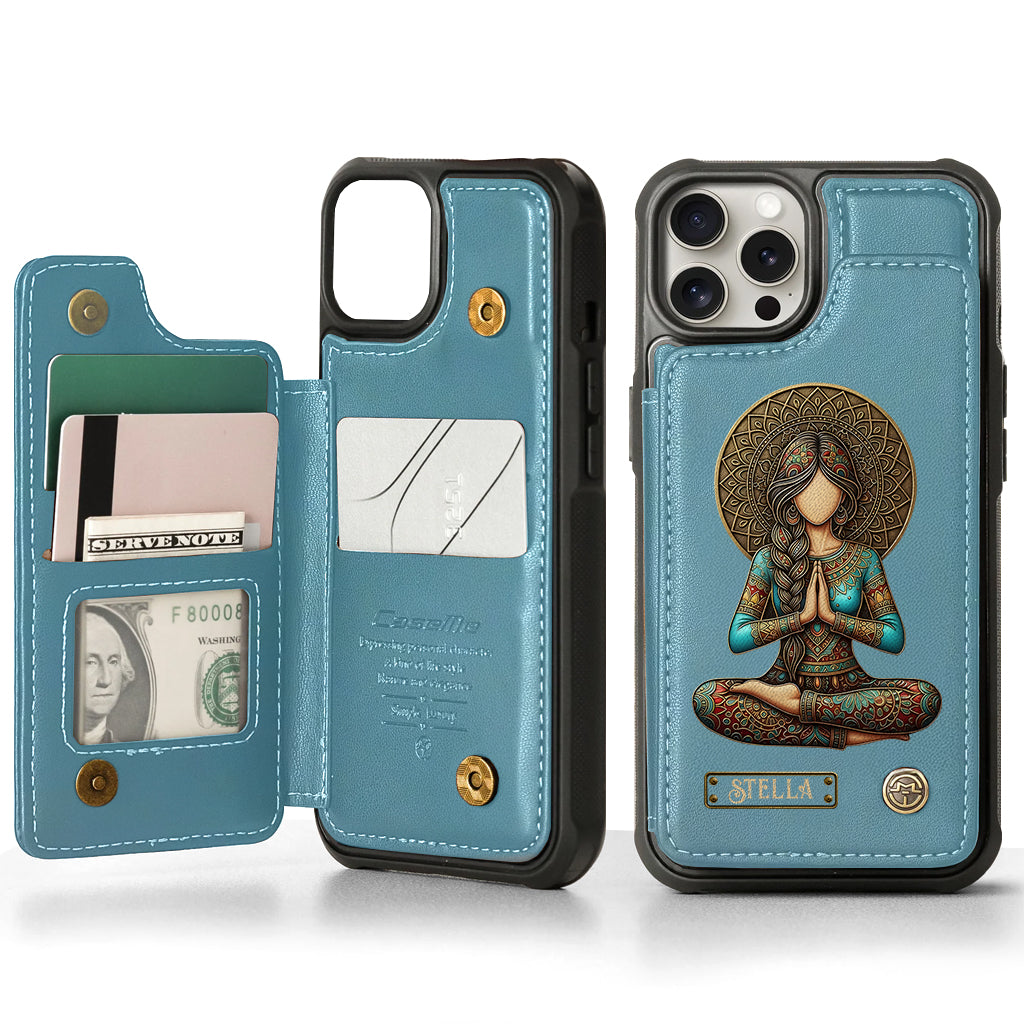 Lose Your Mind Find Your Soul - Personalized Yoga Wallet Phone Case