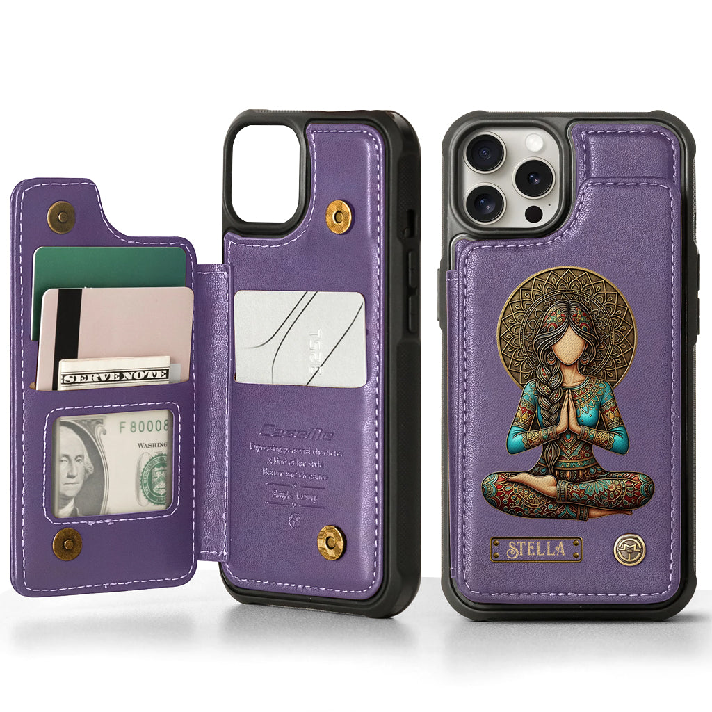 Lose Your Mind Find Your Soul - Personalized Yoga Wallet Phone Case