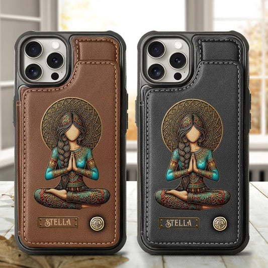 Lose Your Mind Find Your Soul - Personalized Yoga Wallet Phone Case