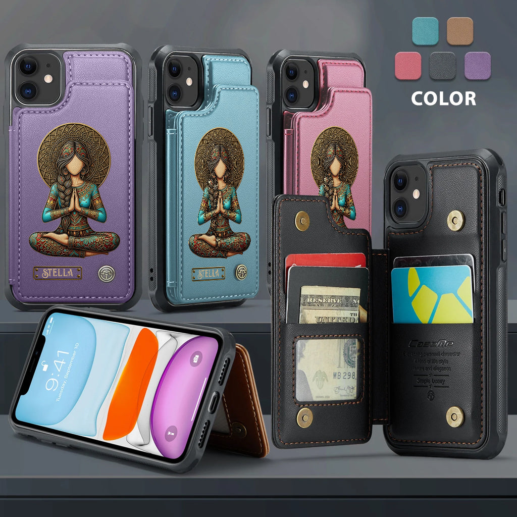 Lose Your Mind Find Your Soul - Personalized Yoga Wallet Phone Case