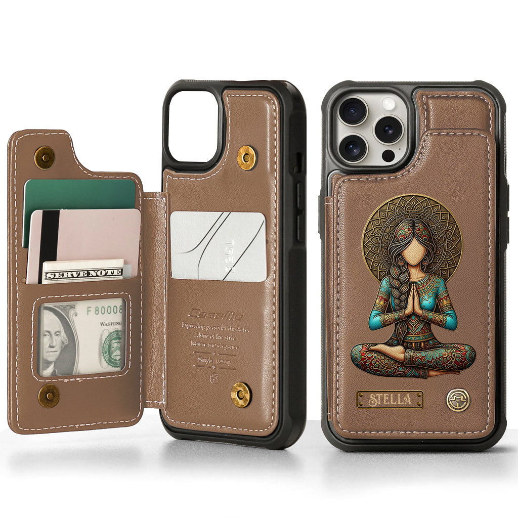 Lose Your Mind Find Your Soul - Personalized Yoga Wallet Phone Case