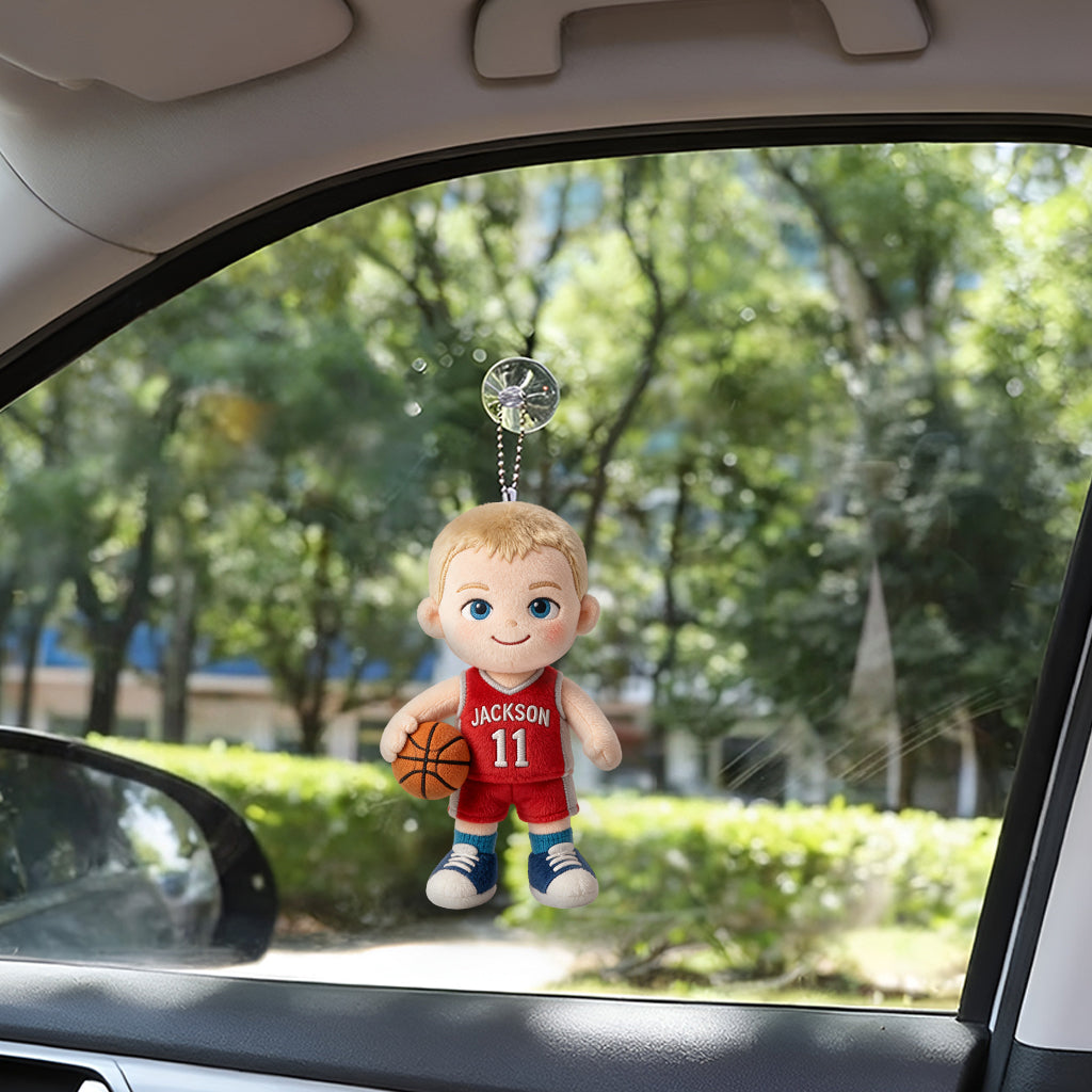 Any Sport - Basketball, Volleyball, Football,... - Personalized Volleyball Plush Keychain