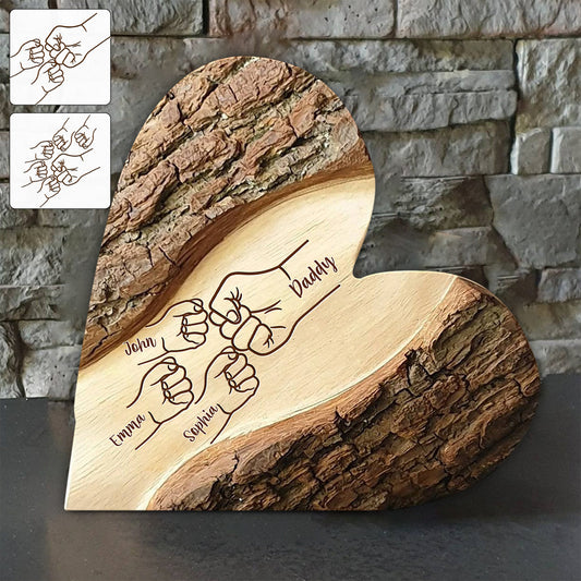 Best Dad Ever - Personalized Father Custom Shaped Acrylic Plaque