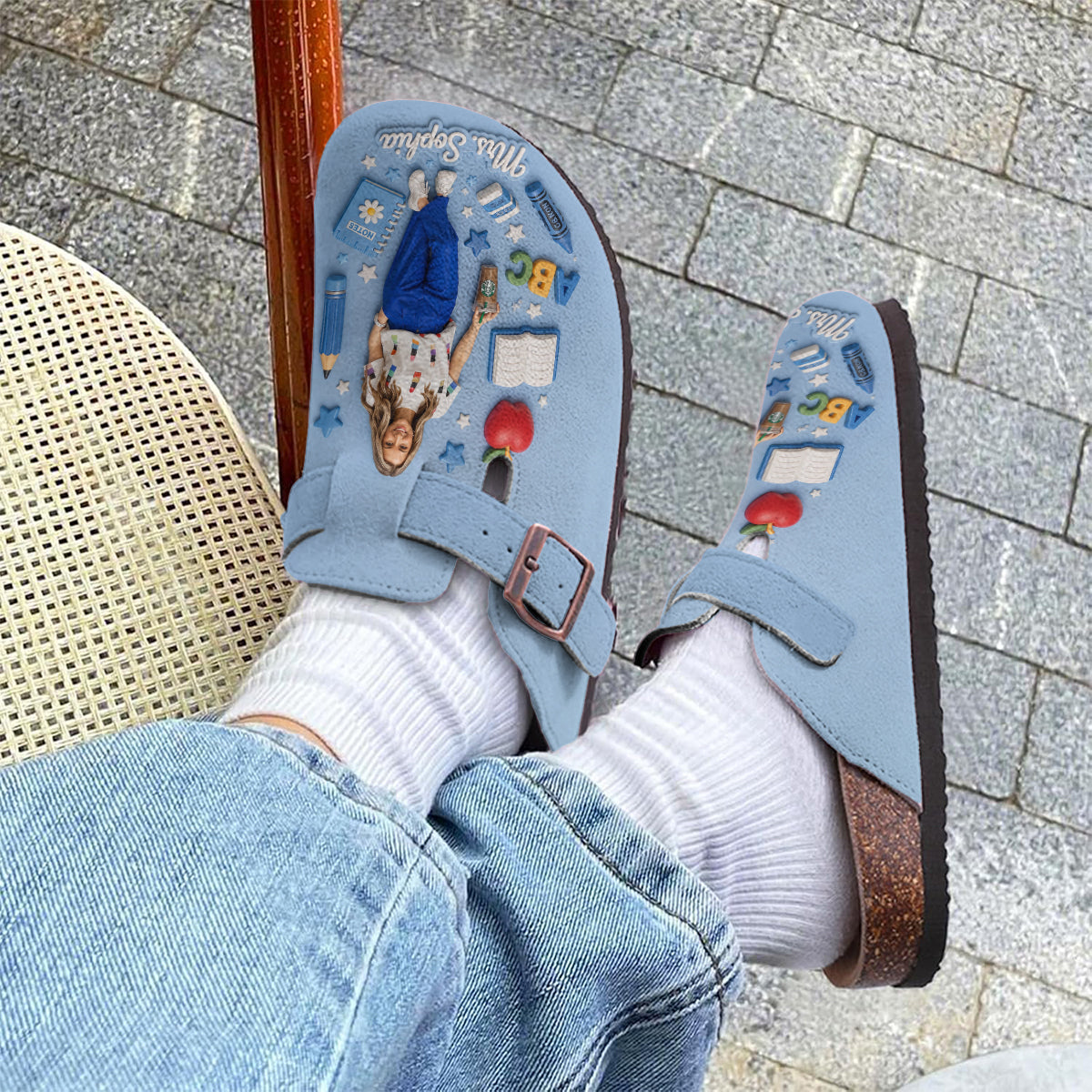 Best Teacher Ever - Personalized Teacher Clogs With Arch Support