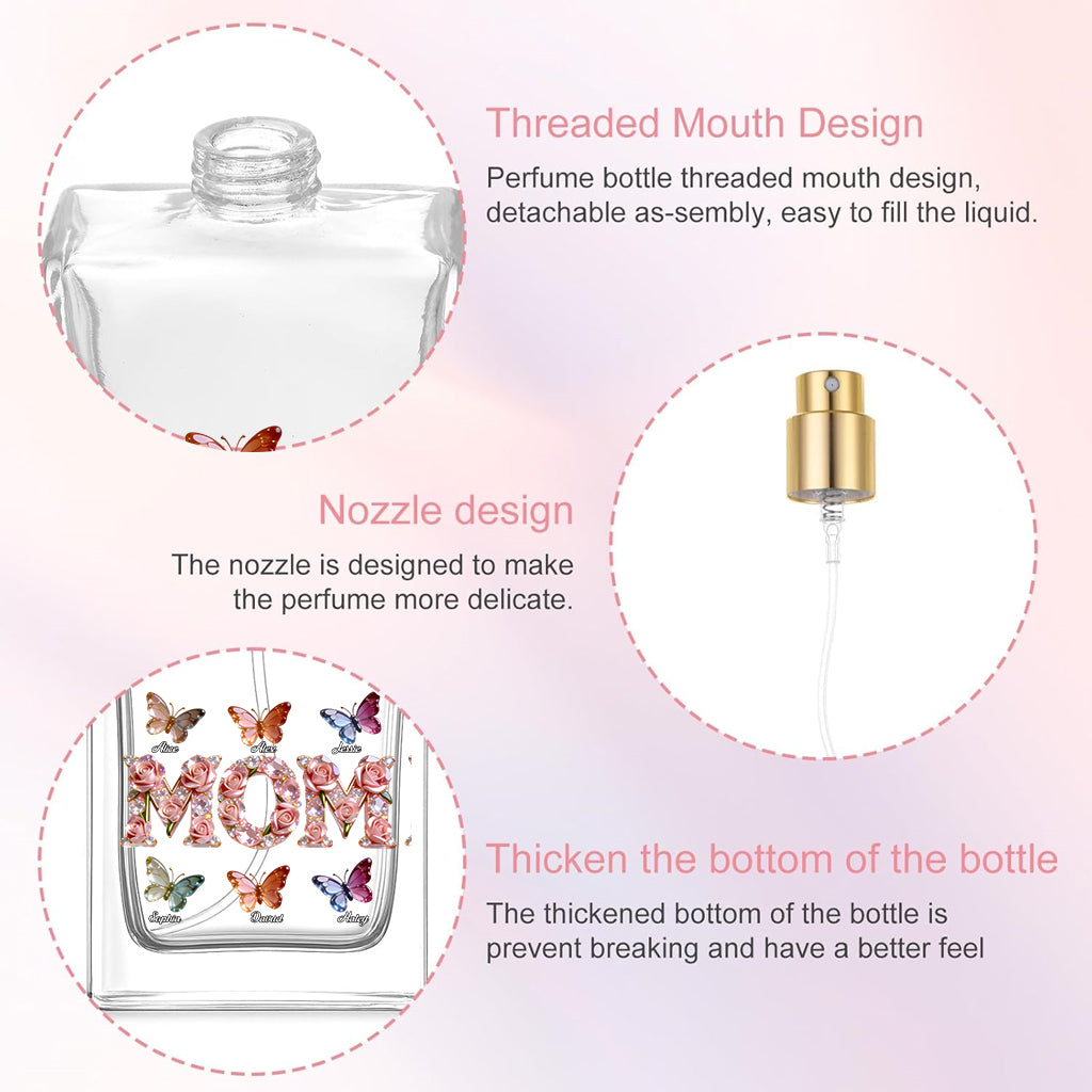 Gift For Mom, Grandma, Sister, Aunt - Personalized Mother Refillable Perfume Bottle