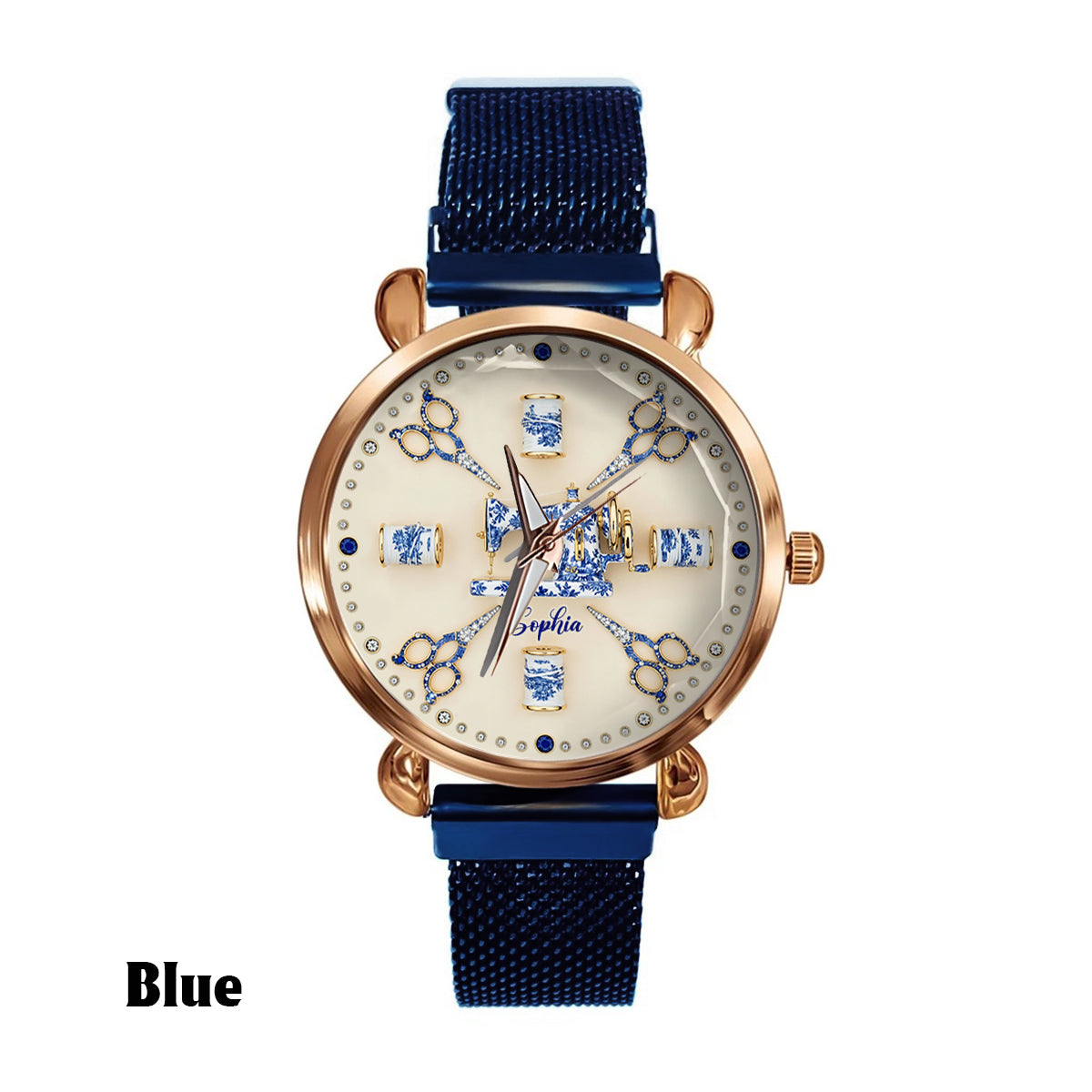 Sewing Toile de Jouy - Personalized Sewing Women Hand Watch