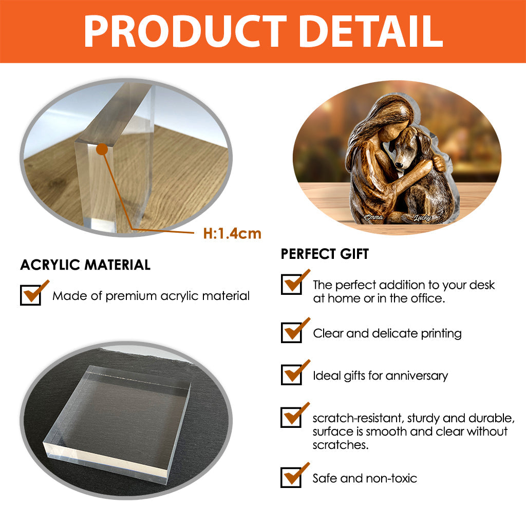 Dog Lovers - Personalized Dog Custom Shaped Acrylic Plaque