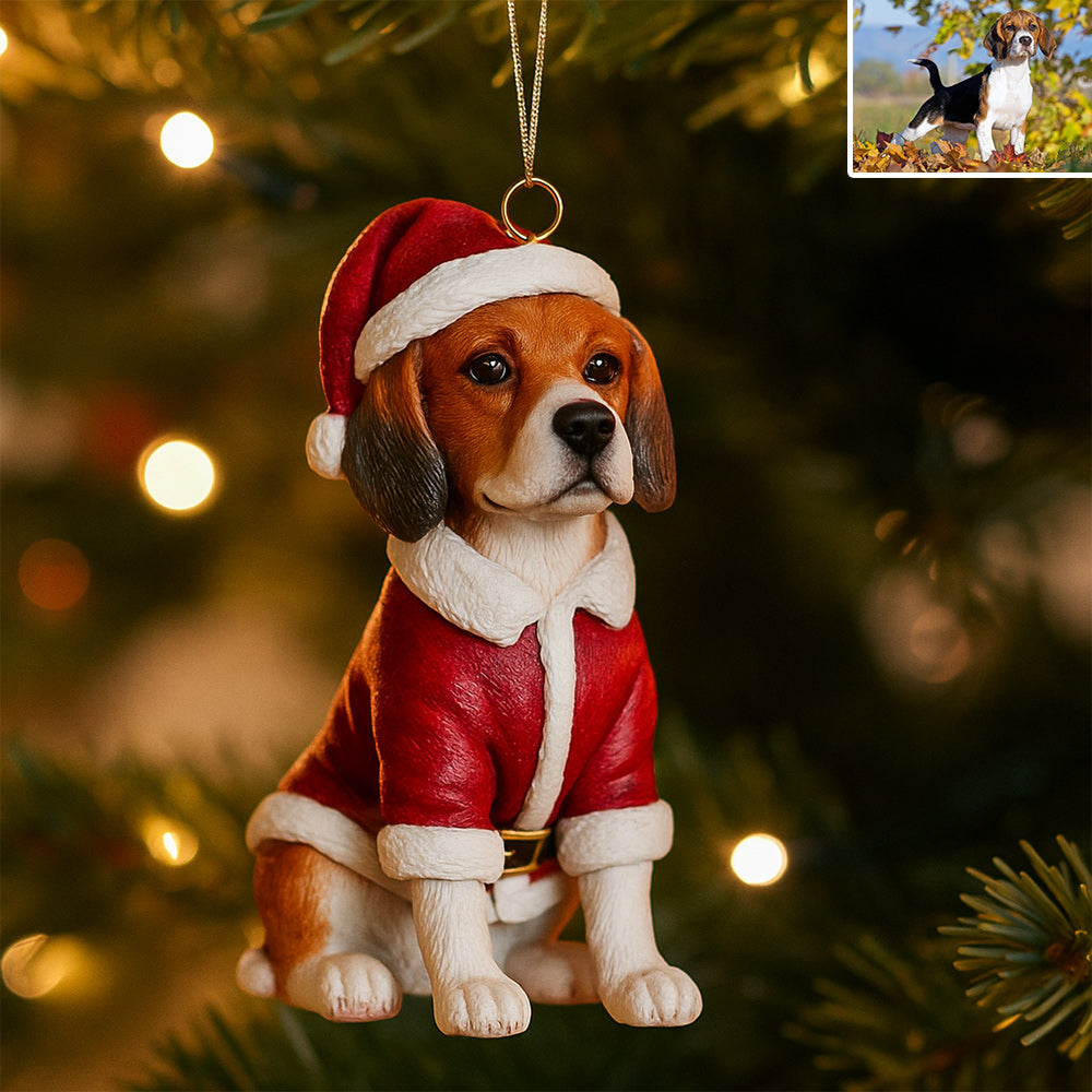 Furry And Bright - Personalized Dachshund Dog Custom Made 3D Minifigure Ornament