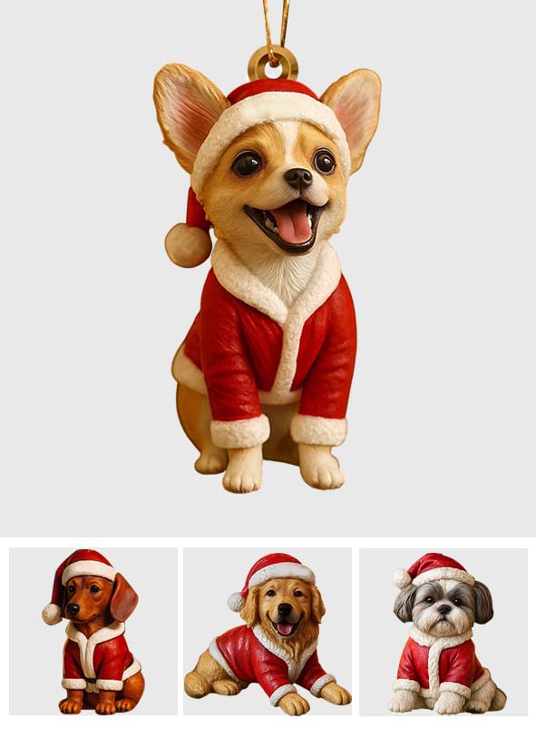 Furry And Bright - Personalized Dachshund Dog Custom Made 3D Minifigure Ornament