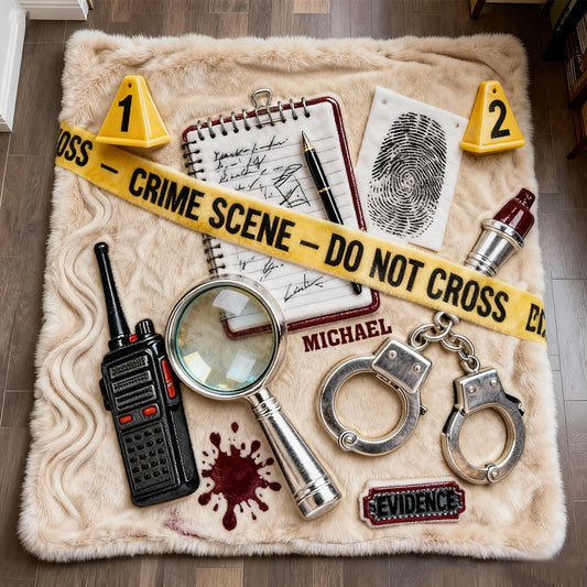 Gifts for True Crime Enthusiasts - Personalized True Crime Blanket