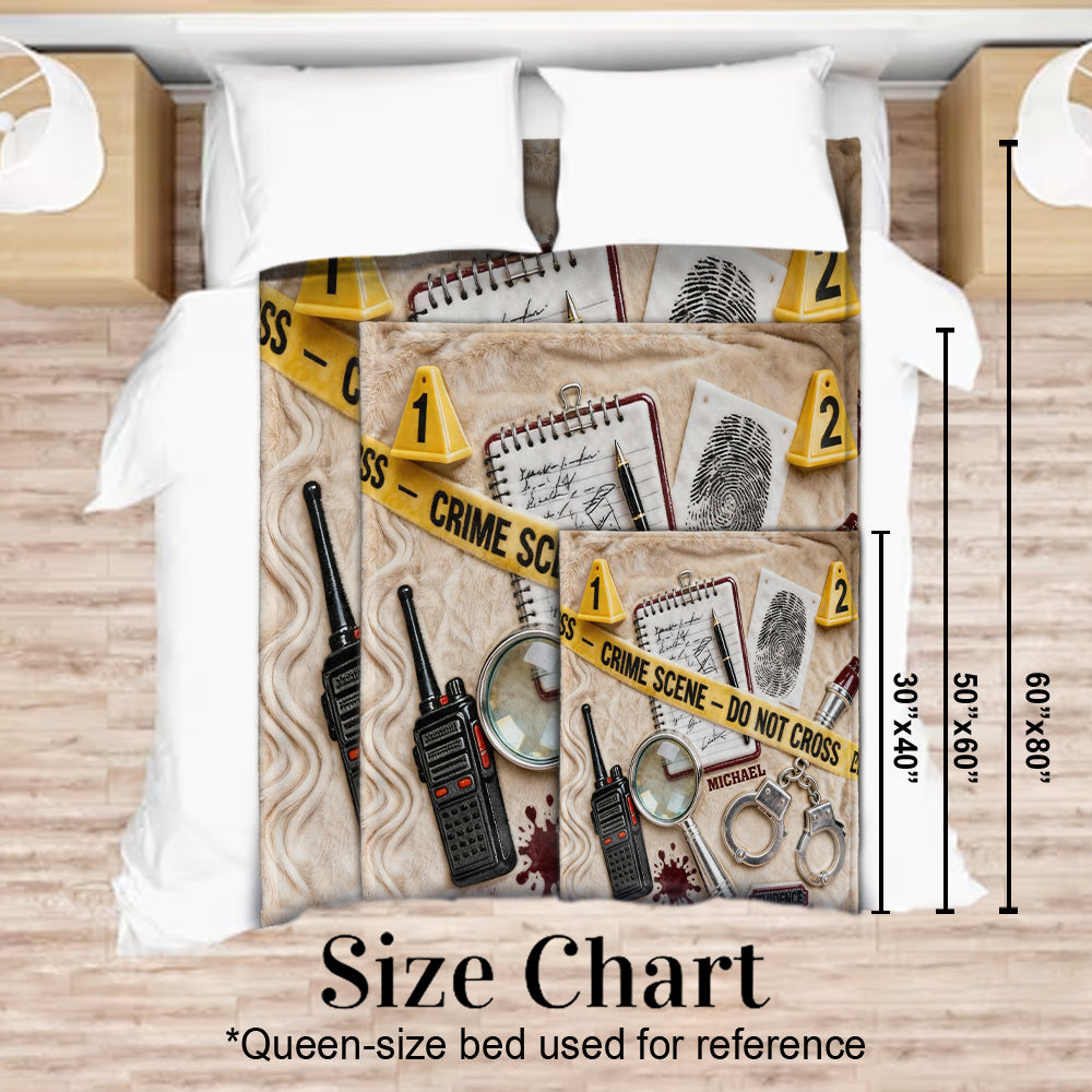 Gifts for True Crime Enthusiasts - Personalized True Crime Blanket