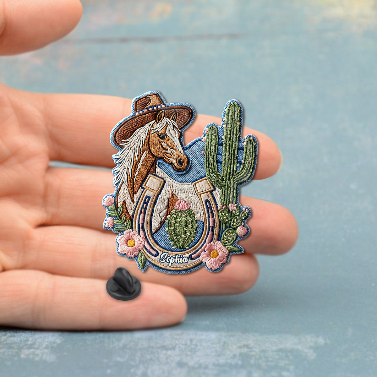 Western Rodeo Style - Personalized Cowgirl Pin