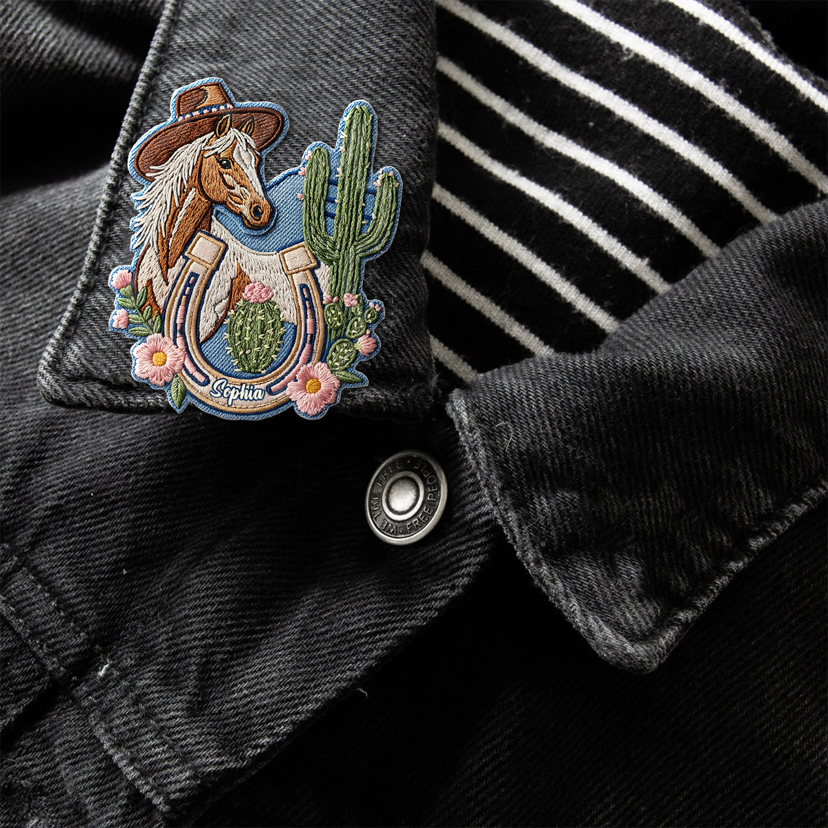 Western Rodeo Style - Personalized Cowgirl Pin