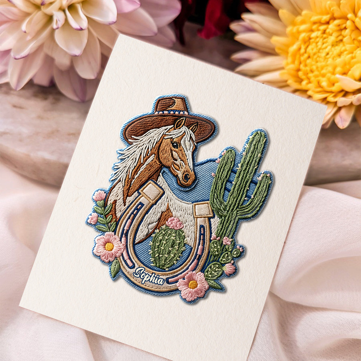 Western Rodeo Style - Personalized Cowgirl Pin