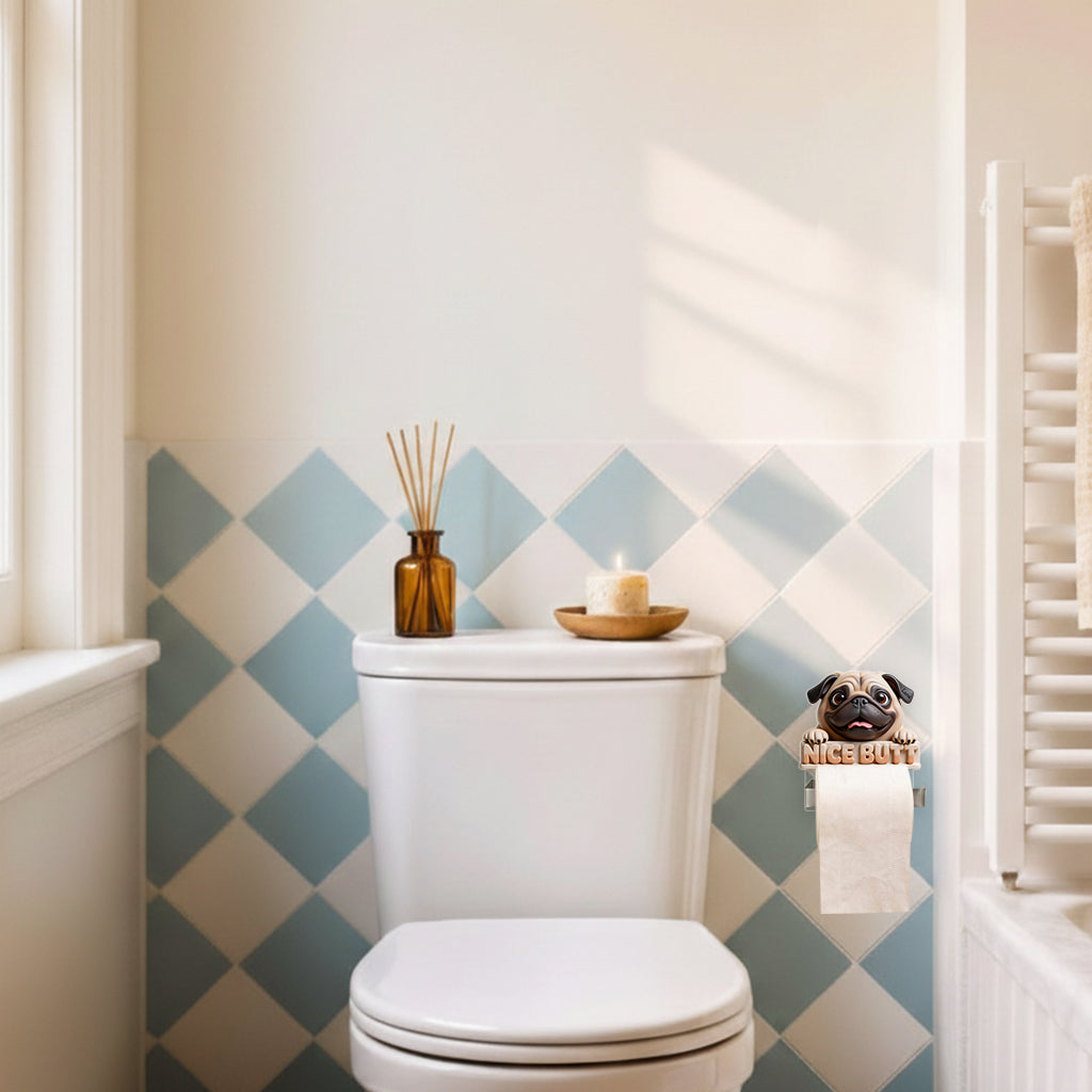 Custom From Any Photo - Personalized Dog Toilet Paper Holder