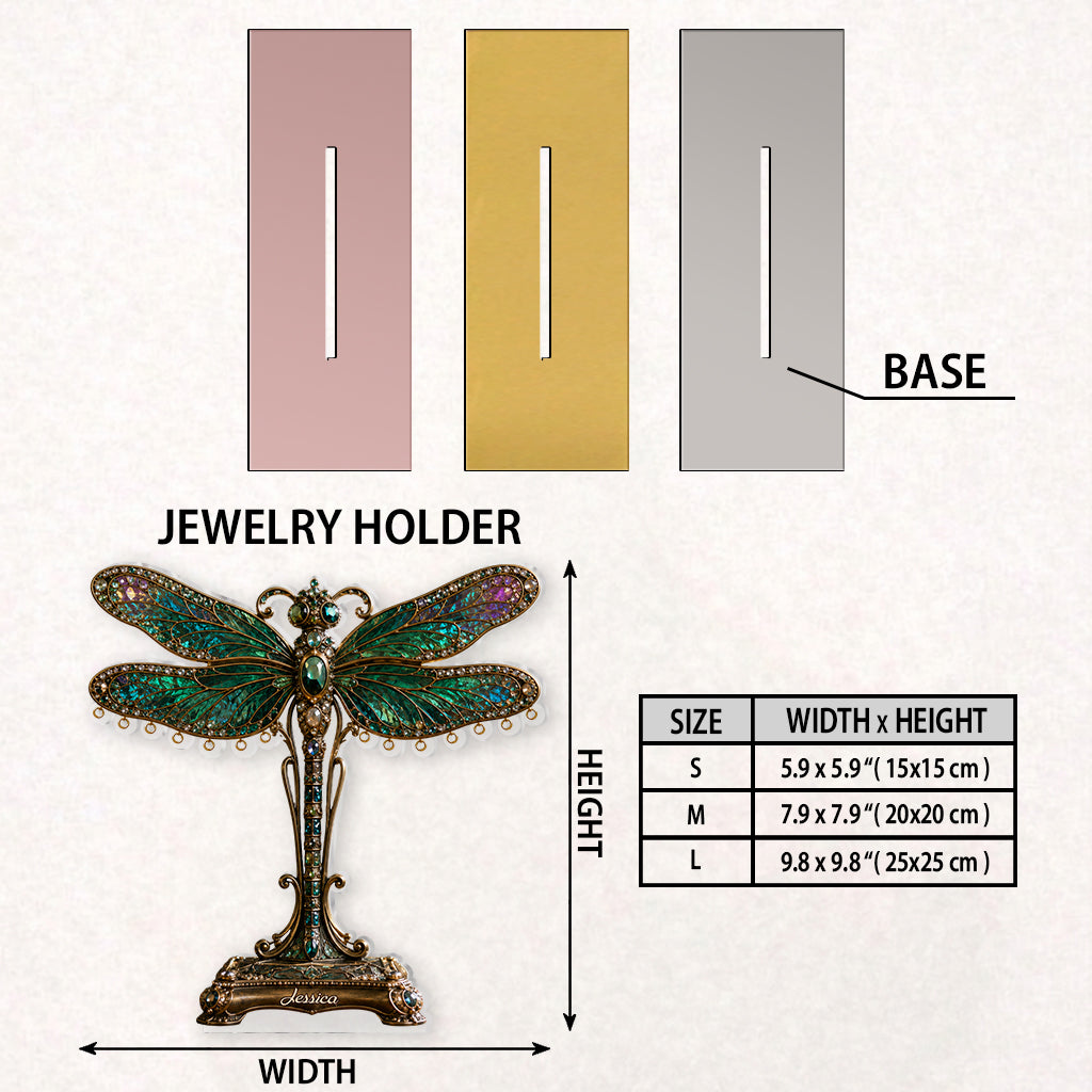 Stunning Dragonfly - Personalized Dragonfly Jewelry Holder