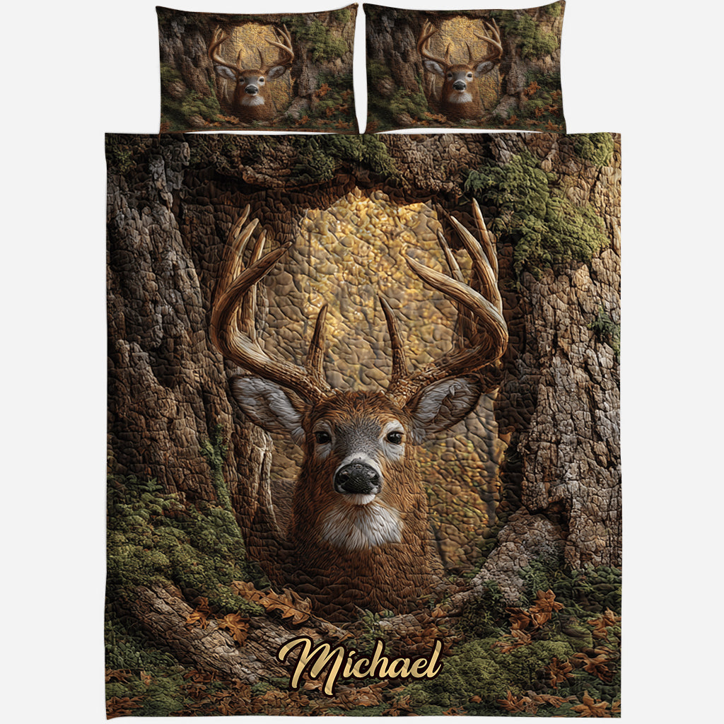 Love Hunting - Personalized Hunting Quilt Set