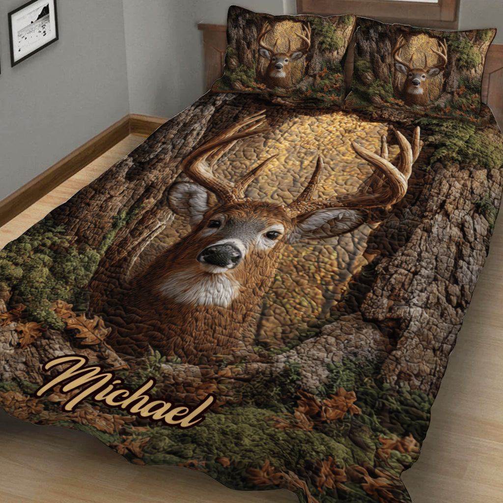 Love Hunting - Personalized Hunting Quilt Set