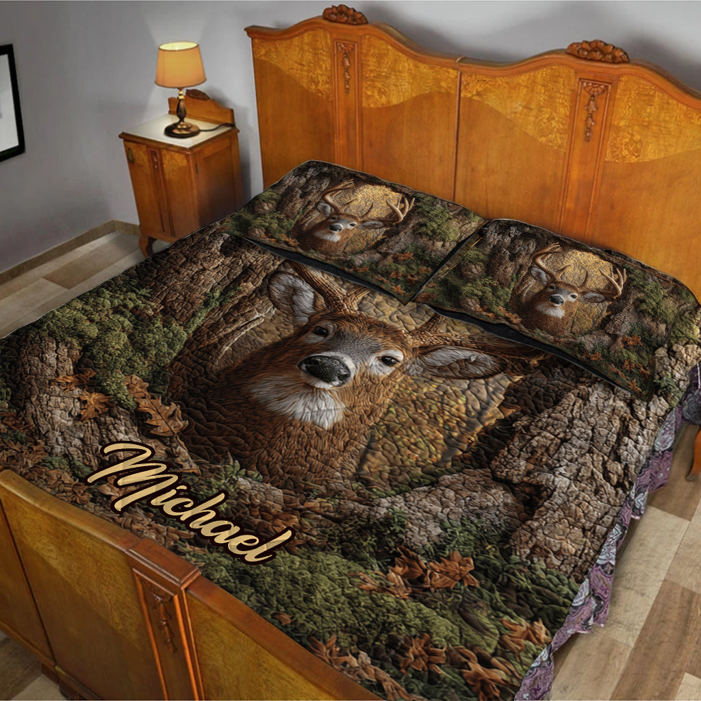 Love Hunting - Personalized Hunting Quilt Set