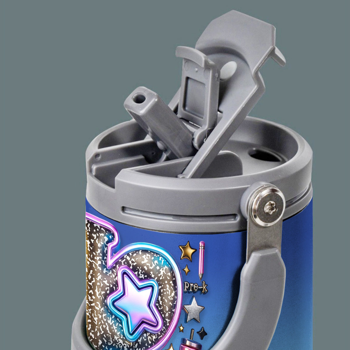 Custom Teacher Bright Back To School - Personalized Teacher Tumbler With Grip Handle