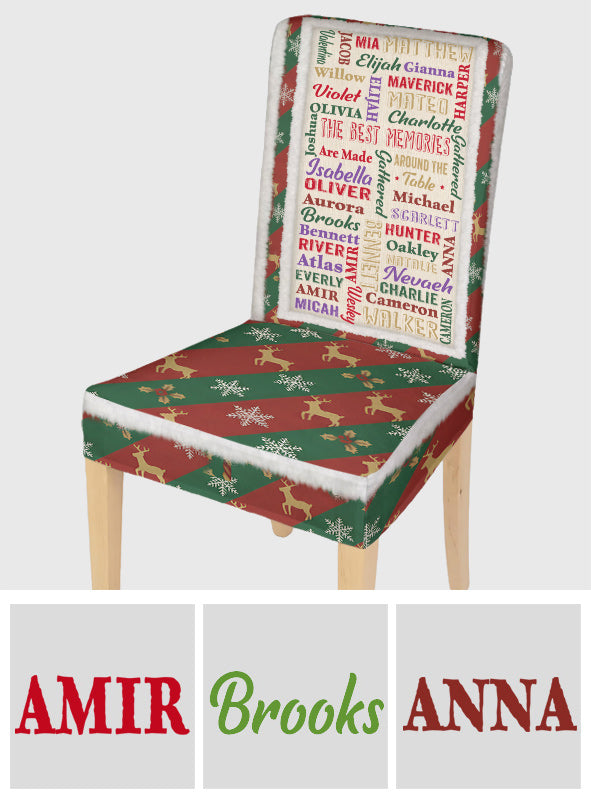 Happy Family - Personalized Family Chair Cover Set