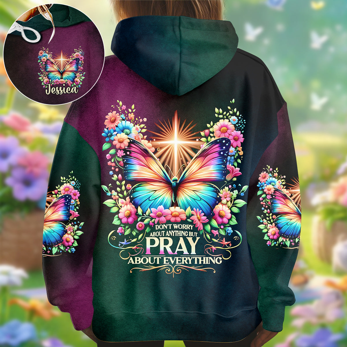 Pray About Everything - Personalized Christian All Over Shirt