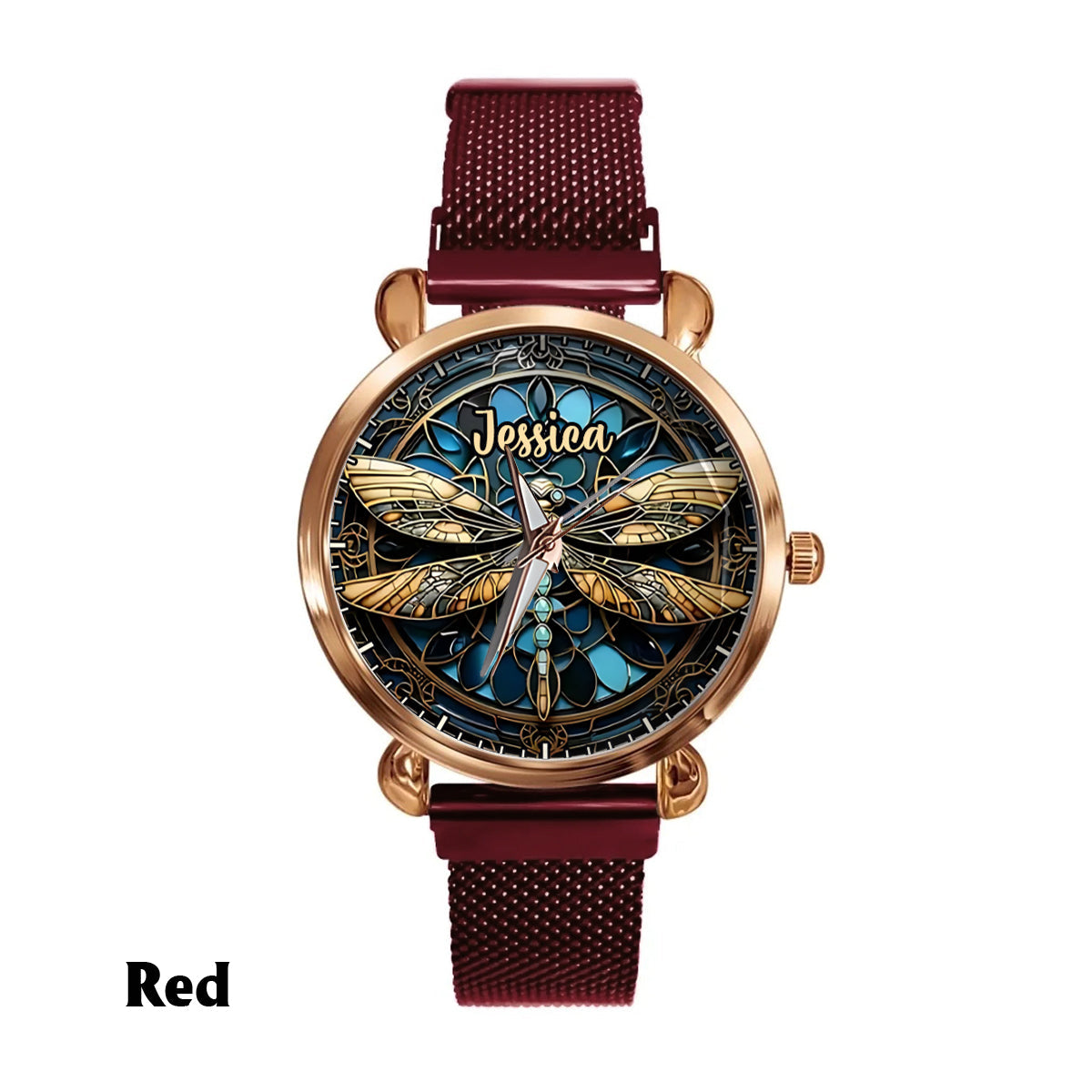 Beautiful Dragonfly - Personalized Dragonfly Women Hand Watch