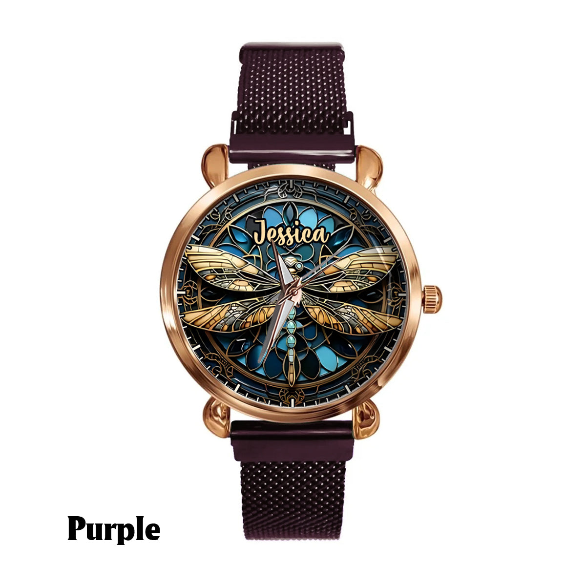 Beautiful Dragonfly - Personalized Dragonfly Women Hand Watch