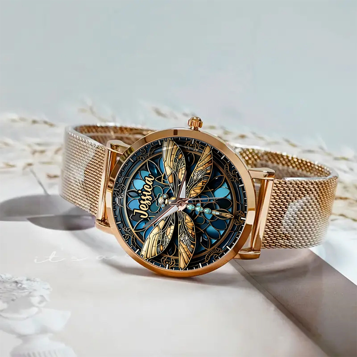 Beautiful Dragonfly - Personalized Dragonfly Women Hand Watch