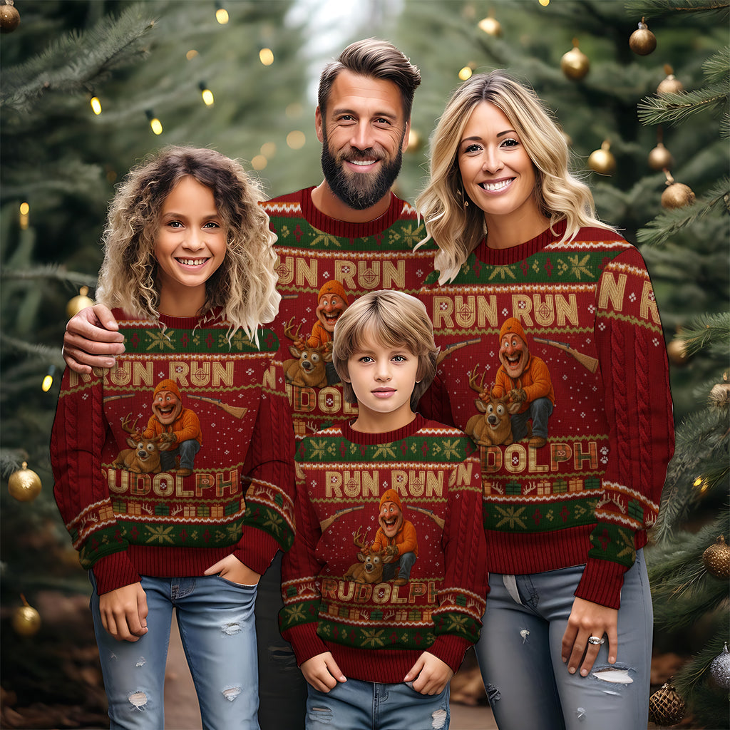 Hunter Rudolph - Personalized Hunting Ugly Sweater