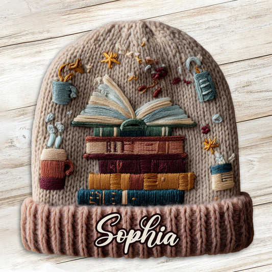 Reading Is My Love - Personalized Book Beanie Hat