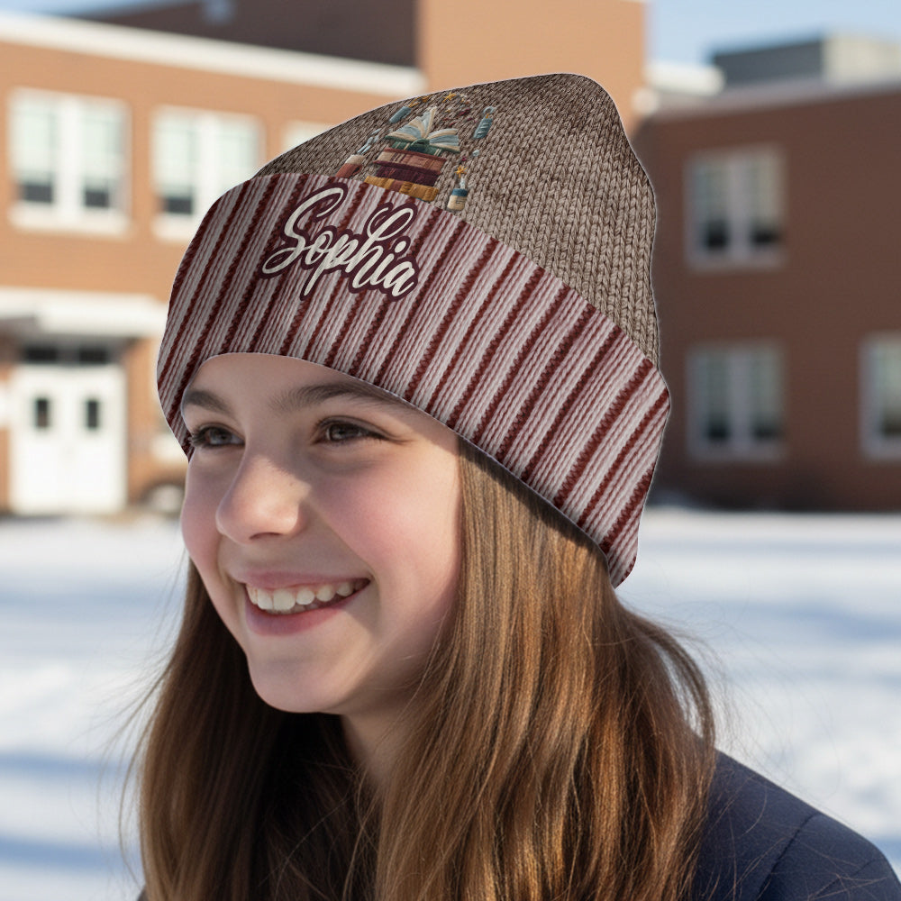 Reading Is My Love - Personalized Book Beanie Hat