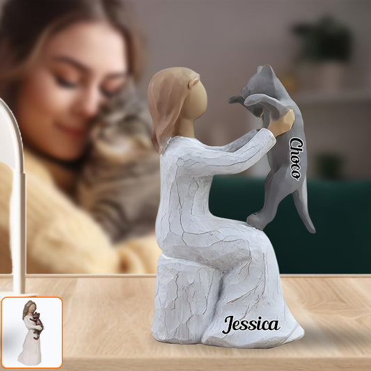 Cat Mom - Personalized Cat Custom Shaped Acrylic Plaque