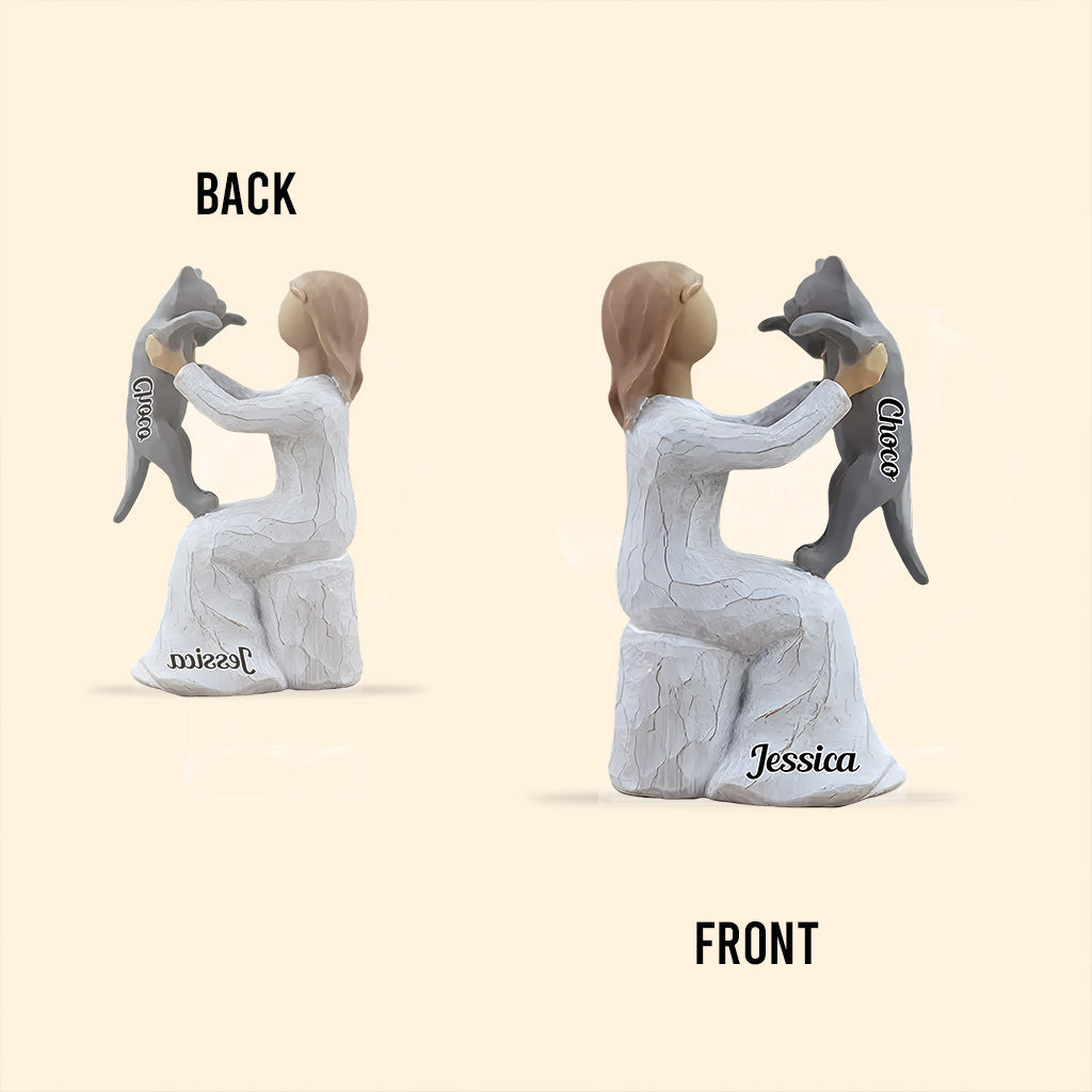 Cat Mom - Personalized Cat Custom Shaped Acrylic Plaque