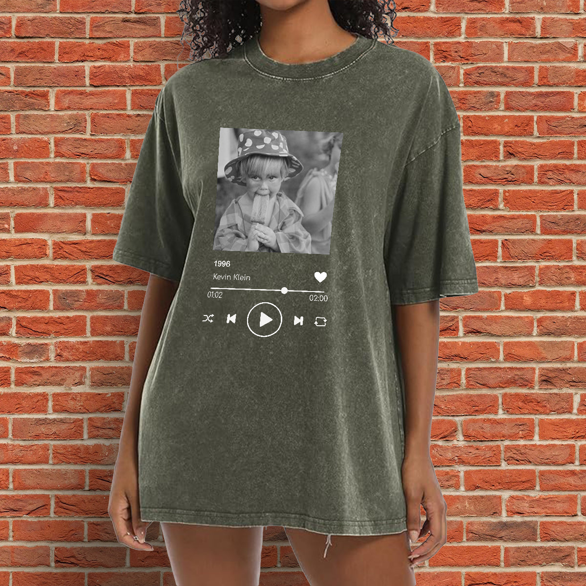 Birthday Gift - Personalized Birthday Washed T-Shirt