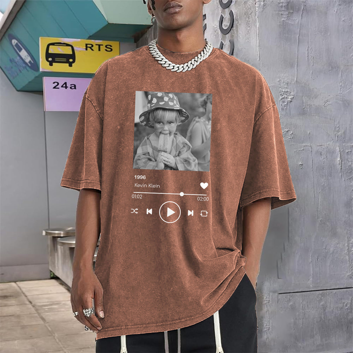 Birthday Gift - Personalized Birthday Washed T-Shirt