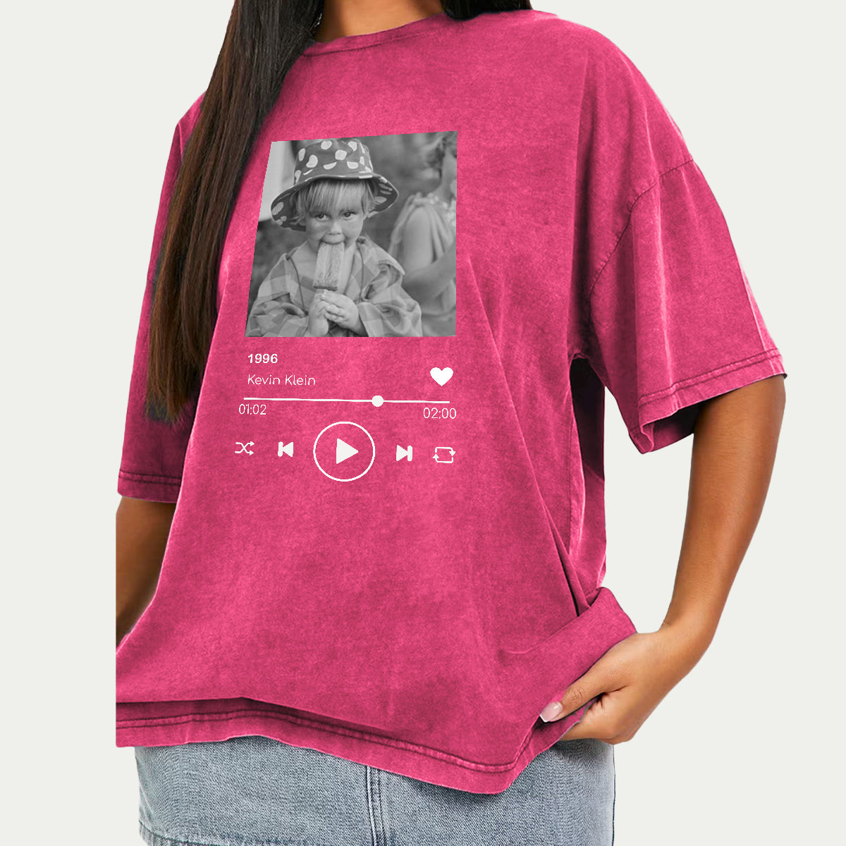 Birthday Gift - Personalized Birthday Washed T-Shirt