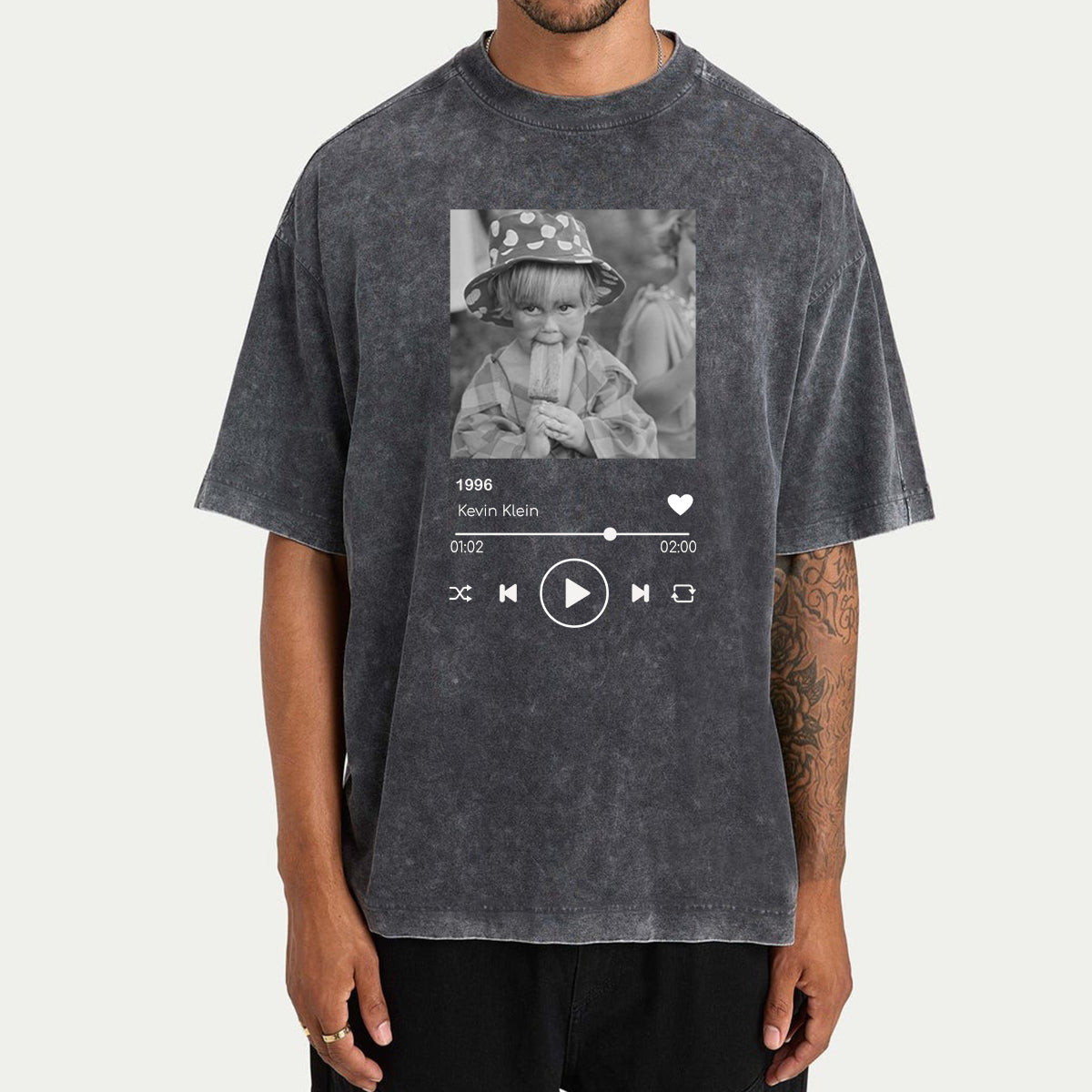 Birthday Gift - Personalized Birthday Washed T-Shirt