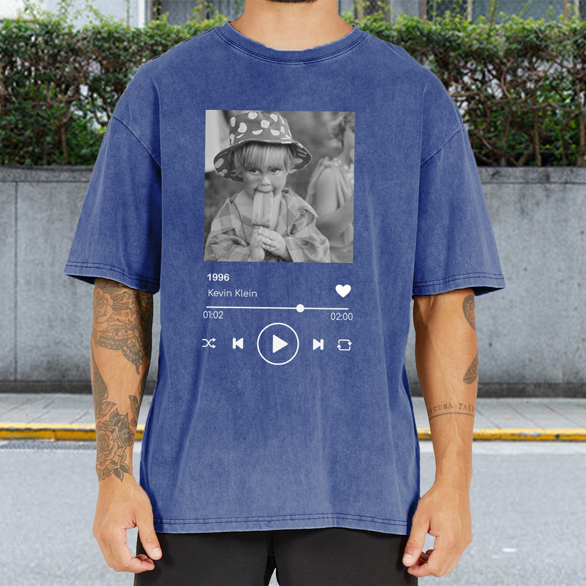 Birthday Gift - Personalized Birthday Washed T-Shirt