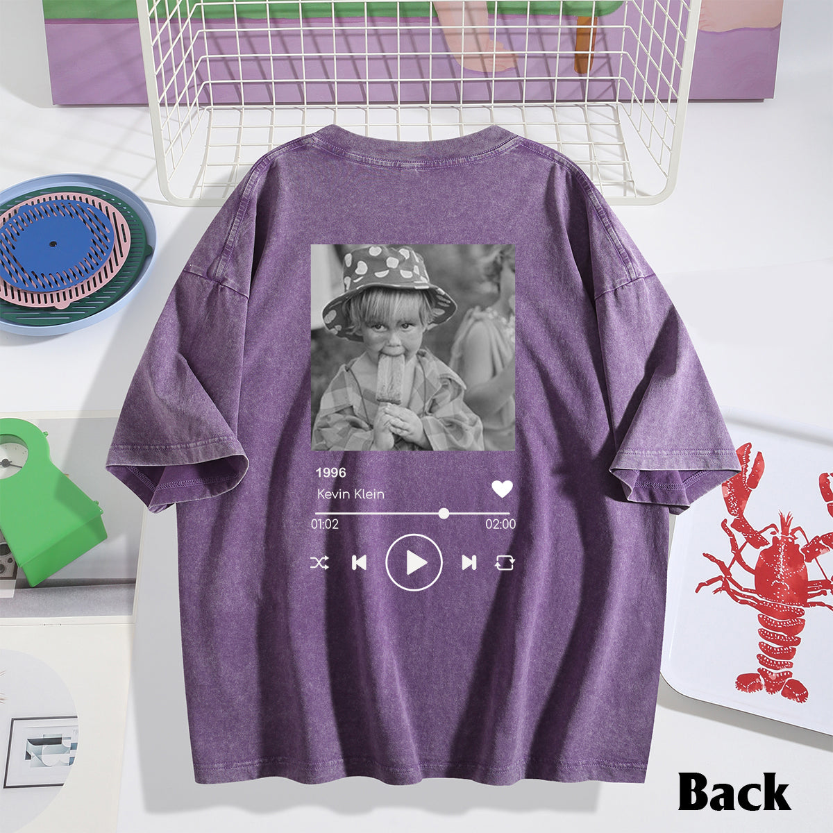 Birthday Gift - Personalized Birthday Washed T-Shirt