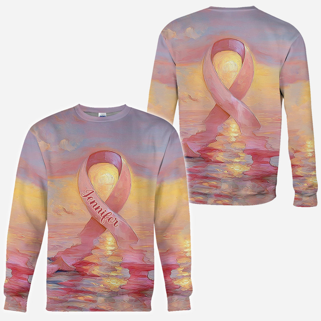 Strong Warriors - Personalized Breast Cancer Awareness All Over Shirt