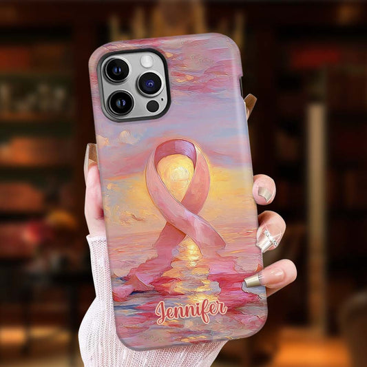 Strong Warriors - Personalized Breast Cancer Awareness Full Print Phone Case