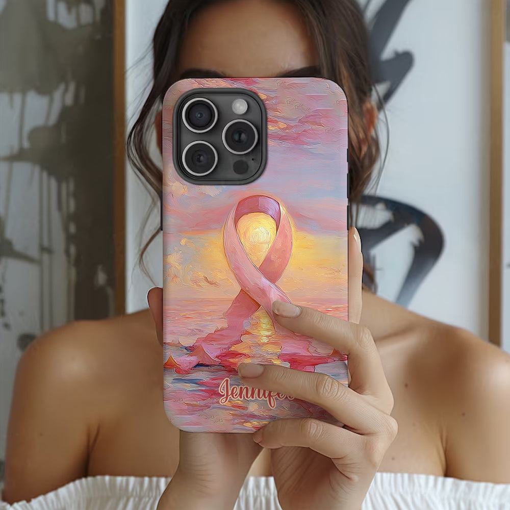 Strong Warriors - Personalized Breast Cancer Awareness Full Print Phone Case