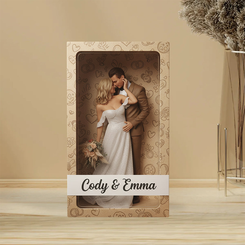 Custom Any Photo - Personalized Couple Custom Shaped Acrylic Plaque