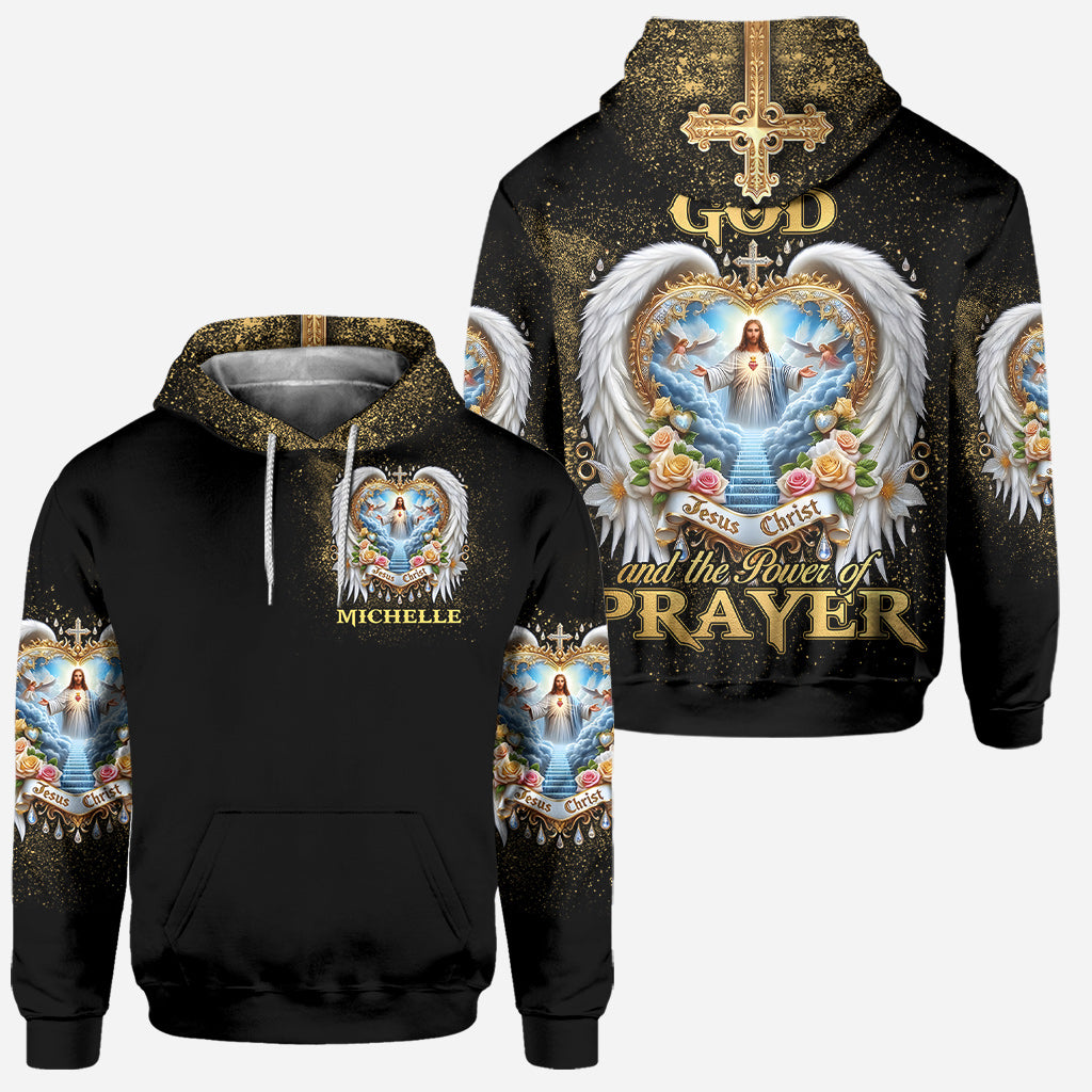 I Believe in God and The Power of Prayer - Personalized Christian Hoodie and Leggings